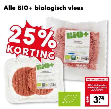 Aanbieding: Alle BIO+ biologisch vlees