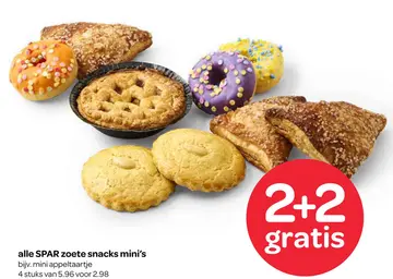 Aanbieding: alle SPAR zoete snacks mini's