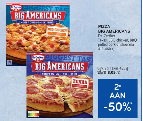 Promotie: Pizza big americans