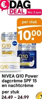 Aanbieding: Q10 Power dagcrème SPF 15 en nachtcrème