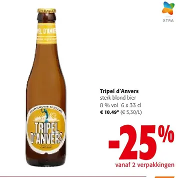 Offre: Tripel d'Anvers