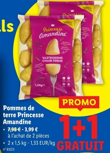 Offre: Pommes de terre Princesse Amandine