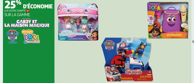 Offre: Gabby et la maison magique, PAW PATROL, DORA