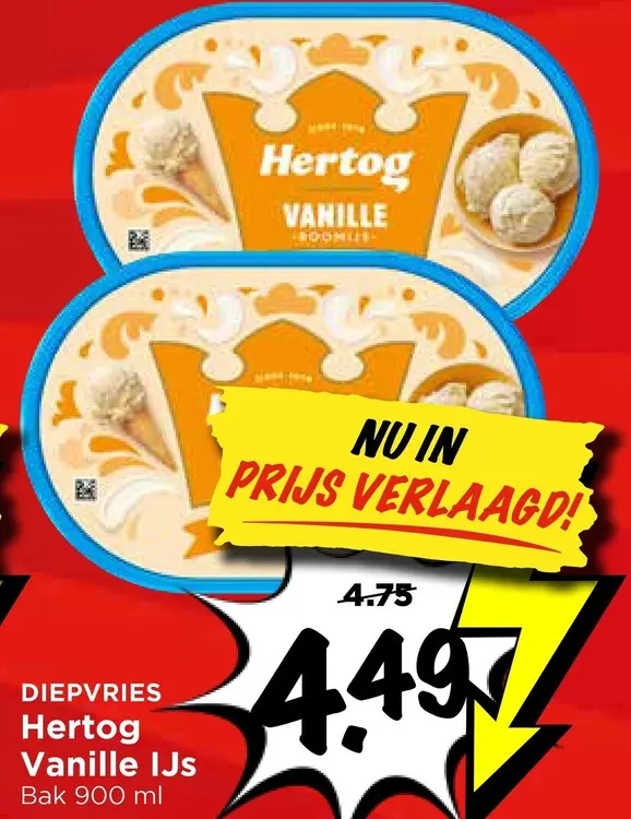 Aanbieding: Hertog Vanille IJs