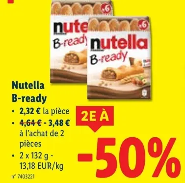 Offre: Nutella B-ready