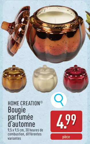 Offre: Bougie parfumée d'automne