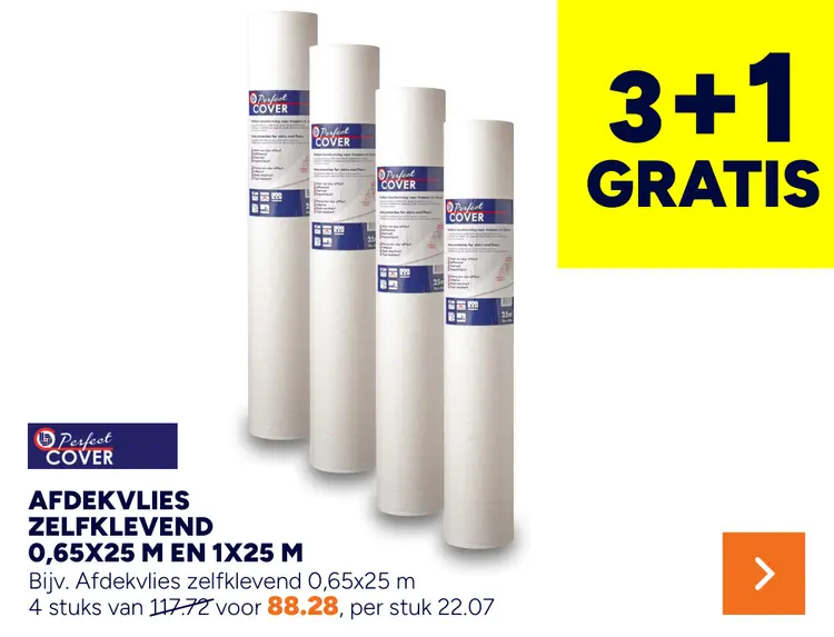 Aanbieding: Afdekvlies zelfklevend