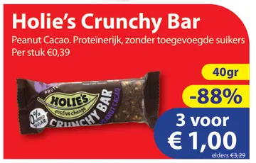 Aanbieding: Holie's Crunchy Bar