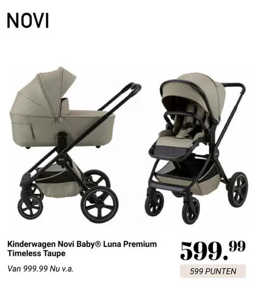 Aanbieding: Kinderwagen Novi Baby® Luna Premium Timeless