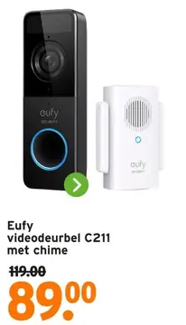 Aanbieding: Eufy videodeurbel C211 met chime