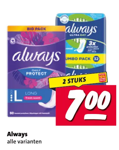 Aanbieding: Always