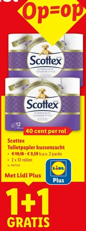 Promotie: Toiletpapier kussenzacht