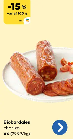 Promotie: Biobardales chorizo