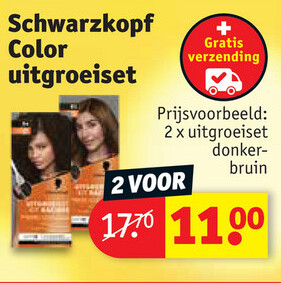 Aanbieding: Schwarzkopf Color uitgroeiset donker-bruin