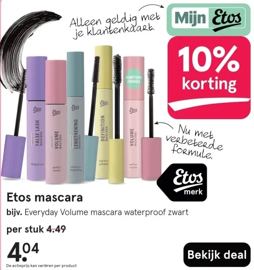 Aanbieding: Etos mascara