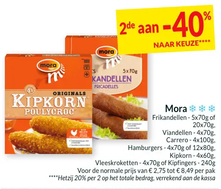 Aanbieding: Mora Diepvriessnacks