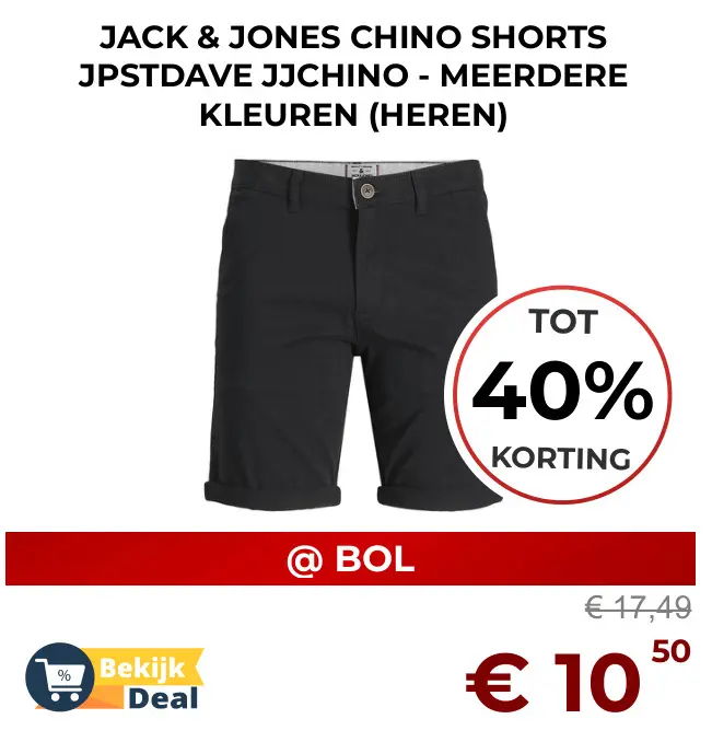 Aanbieding: Chino shorts JPSTDave JJChino meerdere kleuren