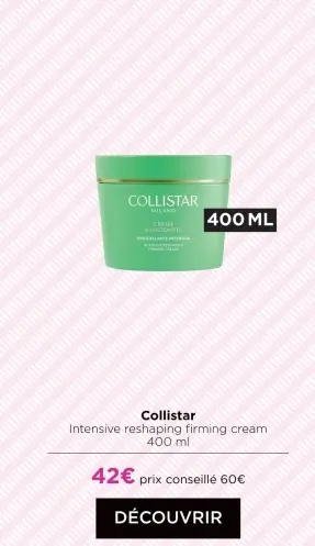Offre: Intensive reshaping firming cream