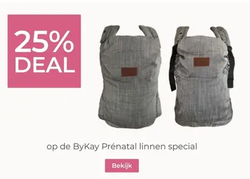 Aanbieding: Linnen special draagzak