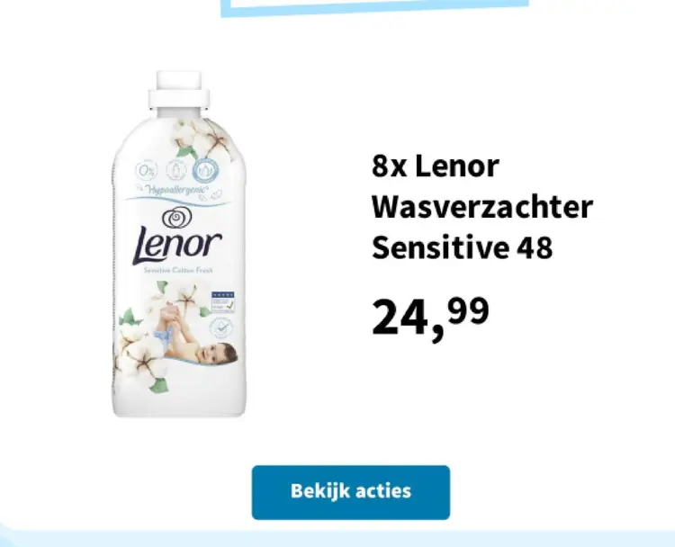 Promotie: Lenor Wasverzachter Sensitive