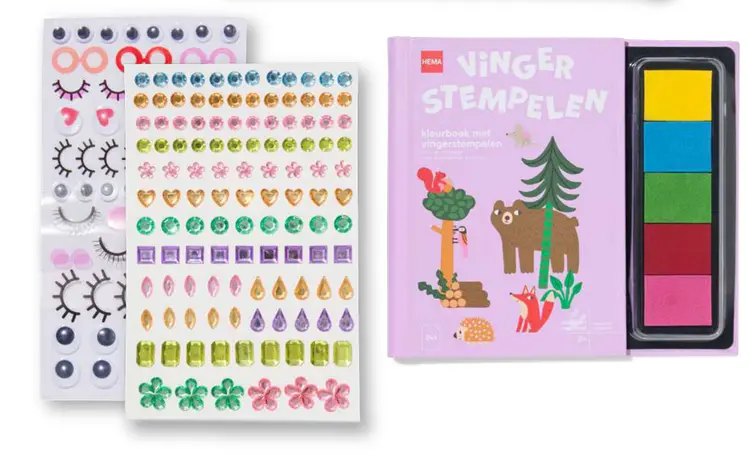 Promotie: Vinger Stempelen Kleurboek met Vingerstempele