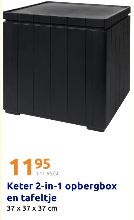 Promotie: 2-in-1 opbergbox en tafeltje