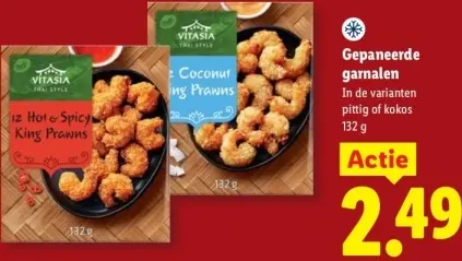 Aanbieding: Gepaneerde garnalen