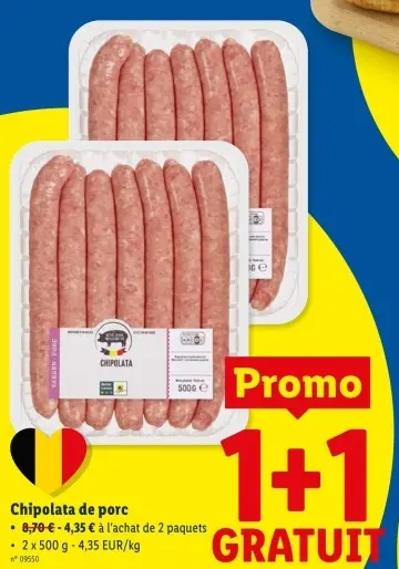 Offre: Chipolata de porc