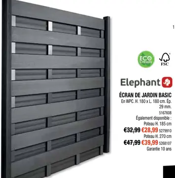 Offre: ÉCRAN DE JARDIN BASIC