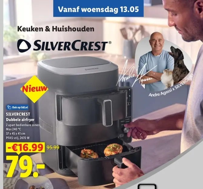 Aanbieding: Dubbele airfryer