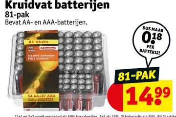 Aanbieding: Kruidvat batterijen