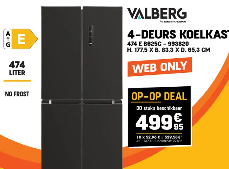 Promotie: 4-deurs koelkast