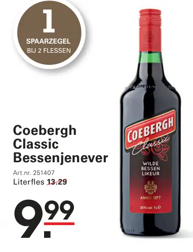 Aanbieding: Coebergh Classic Bessenjenever