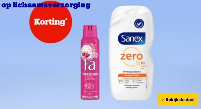 Aanbieding: Fa Energising Pink Passion Deodorant & Sanex 