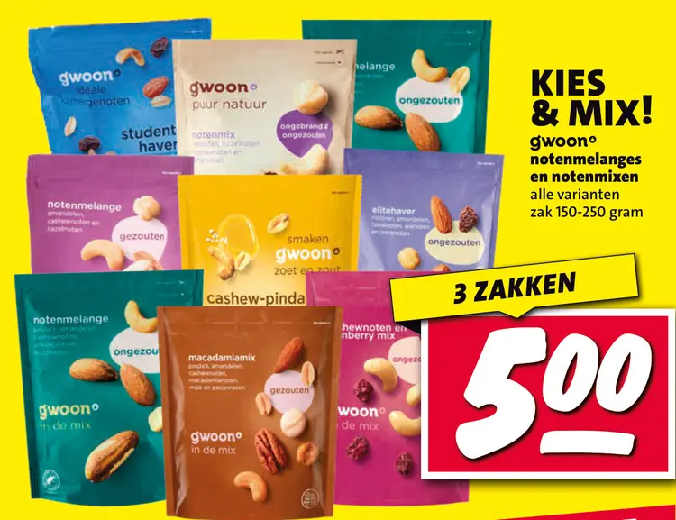Aanbieding: notenmelanges en notenmixen