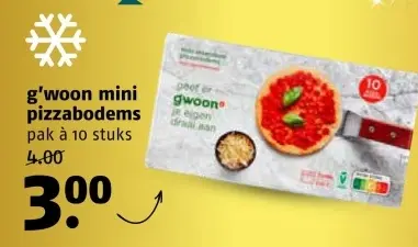 Aanbieding: Mini pizzabodems