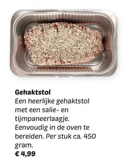 Aanbieding: Gehaktstol