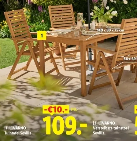 Aanbieding: Tuintafel Sevilla