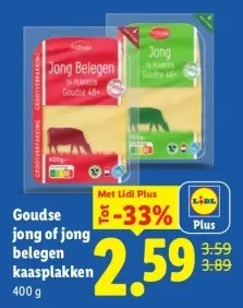 Aanbieding: Goudse jong of jong belegen kaasplakken