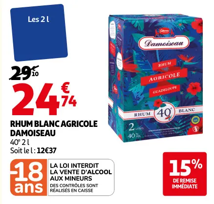 Promotie: Rhum blanc agricole