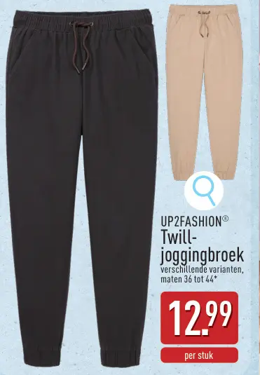 Promotie: Twill-joggingbroek