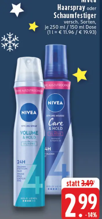 Aanbieding: Haarspray oder Schaumfestiger