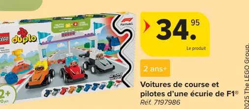 Offre: Voitures de course et pilotes d'une écurie de F1