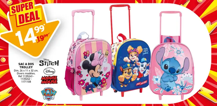 Offre: Sac a dos trolley