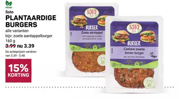 Aanbieding: Soto Plantaardige Burgers