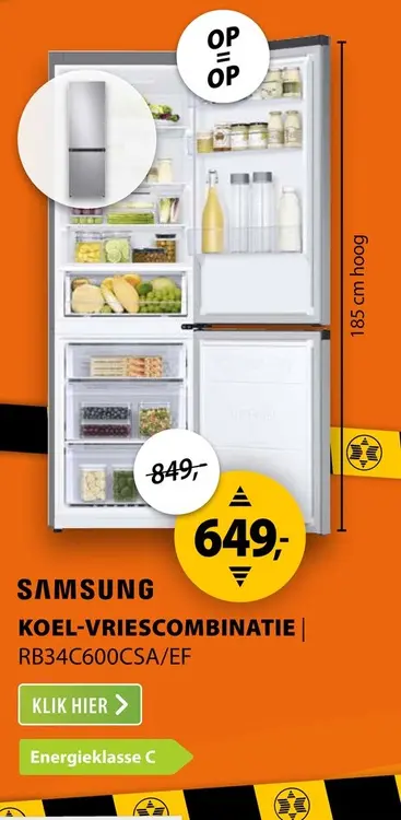 Aanbieding: Samsung RB34C600CSA/EF Zilver