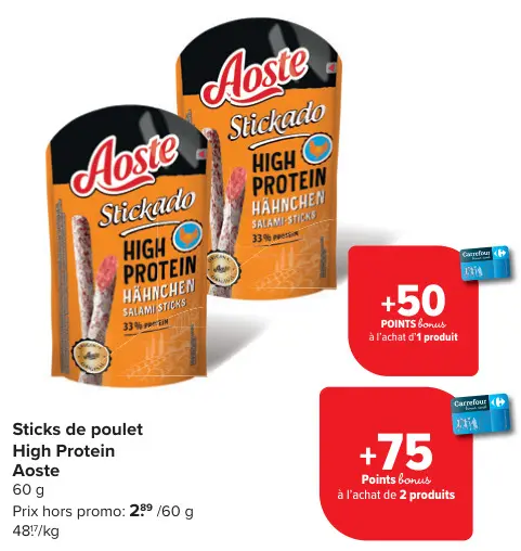 Offre: Sticks de poulet High Protein