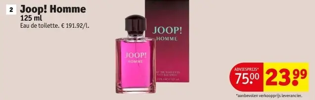 Promotie: Joop! Homme