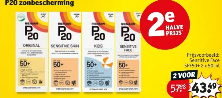 Aanbieding: P20 zonbescherming