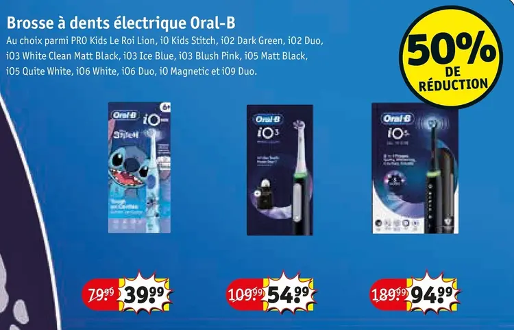 Offre: Brosse à dents électrique Oral-B